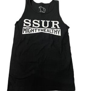 ❣️5/$50 Mighty Healthy X SSUR Black Tank Top Size Small